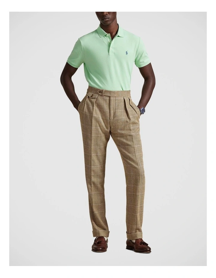 Custom Slim Fit Stretch Mesh Polo Shirt image 3