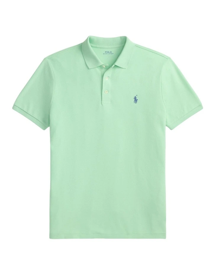 Custom Slim Fit Stretch Mesh Polo Shirt image 4