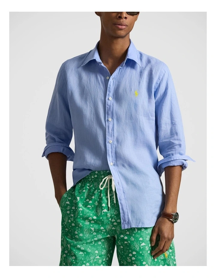 Classic Fit Linen Shirt image 1