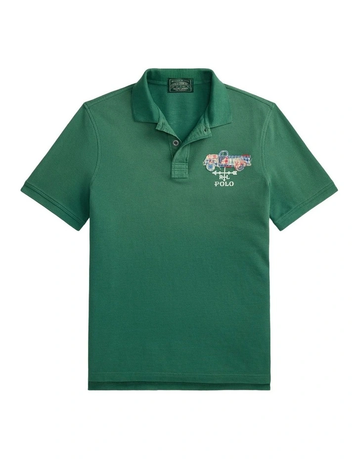 Classic Fit Truck-Appliqued Polo Shirt image 4