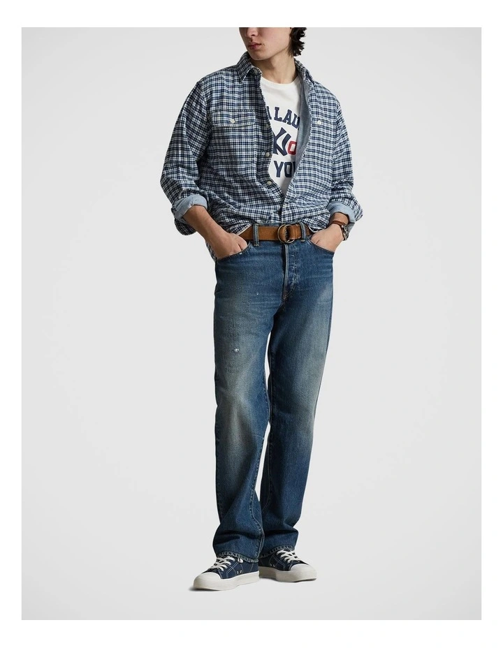 Classic Fit Double-Faced Oxford Shirt image 3