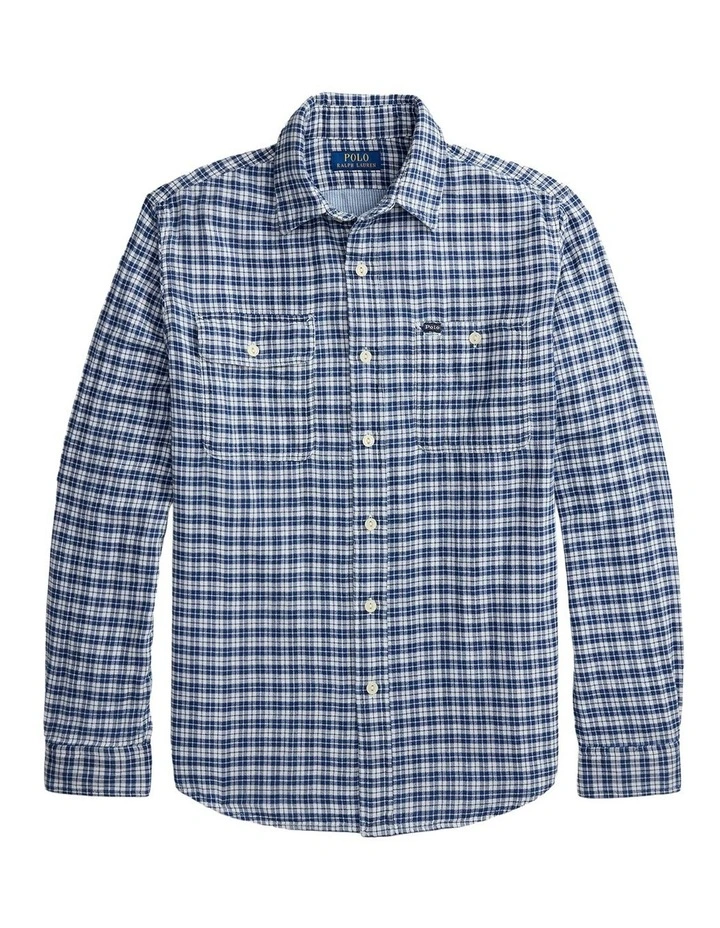 Classic Fit Double-Faced Oxford Shirt image 4