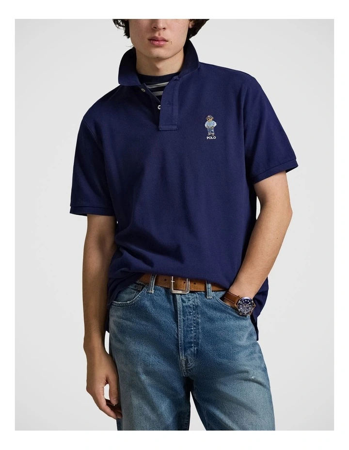 Classic Fit Polo Bear Mesh Polo Shirt image 1