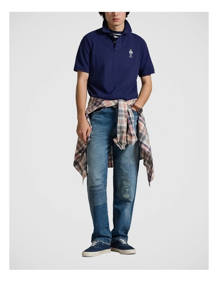 Classic Fit Polo Bear Mesh Polo Shirt image 3