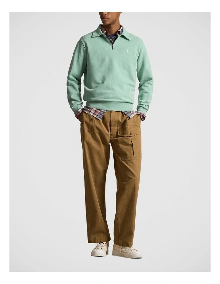 Loopback Fleece Quarter-Zip Sweatshirt image 3