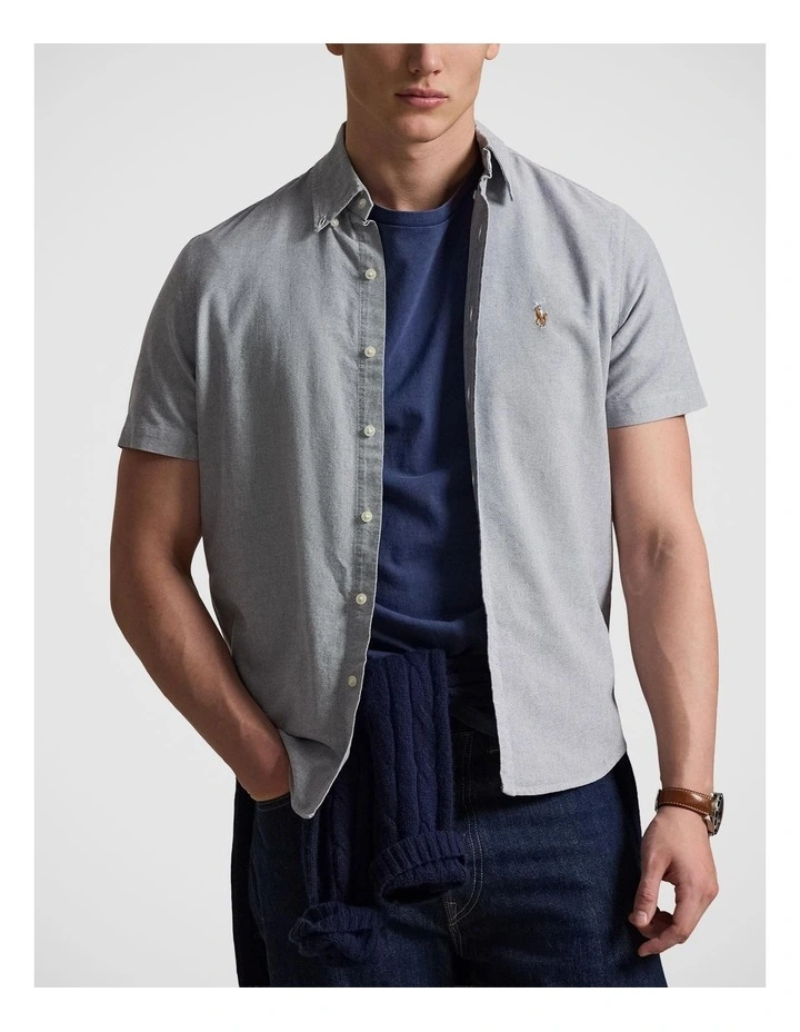 Classic Fit Plaid Oxford Shirt image 1