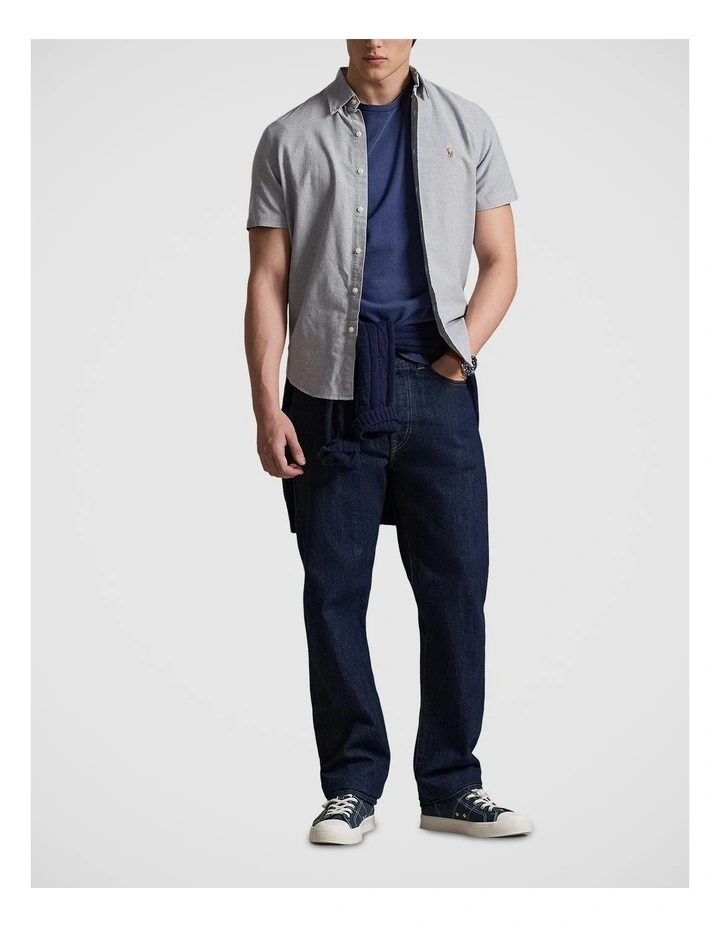 Classic Fit Plaid Oxford Shirt image 3