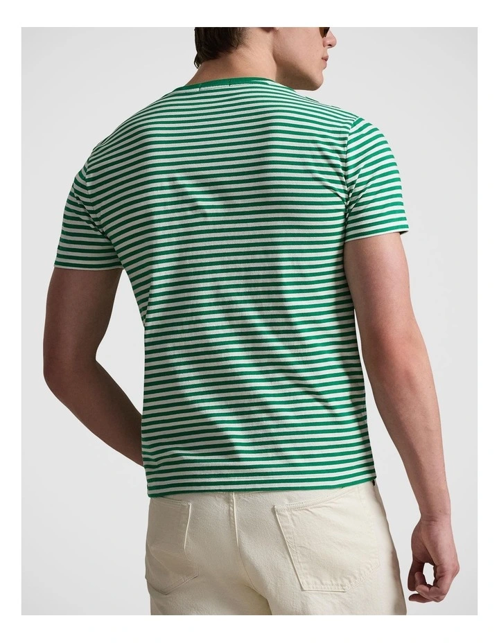 Custom Slim Fit Striped Jersey T-Shirt image 2