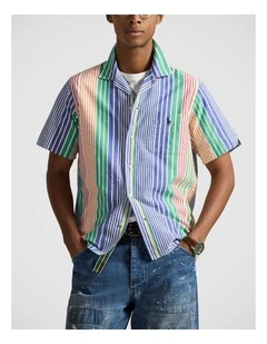 Classic Fit Striped Seersucker Shirt