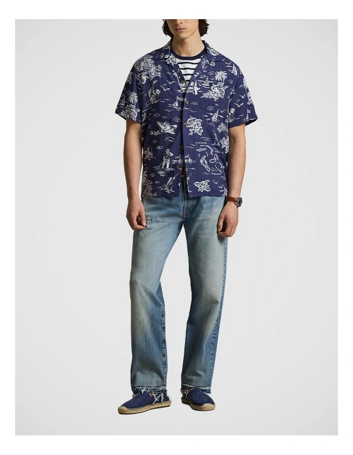 Classic Fit Polo Bear Camp Shirt image 3