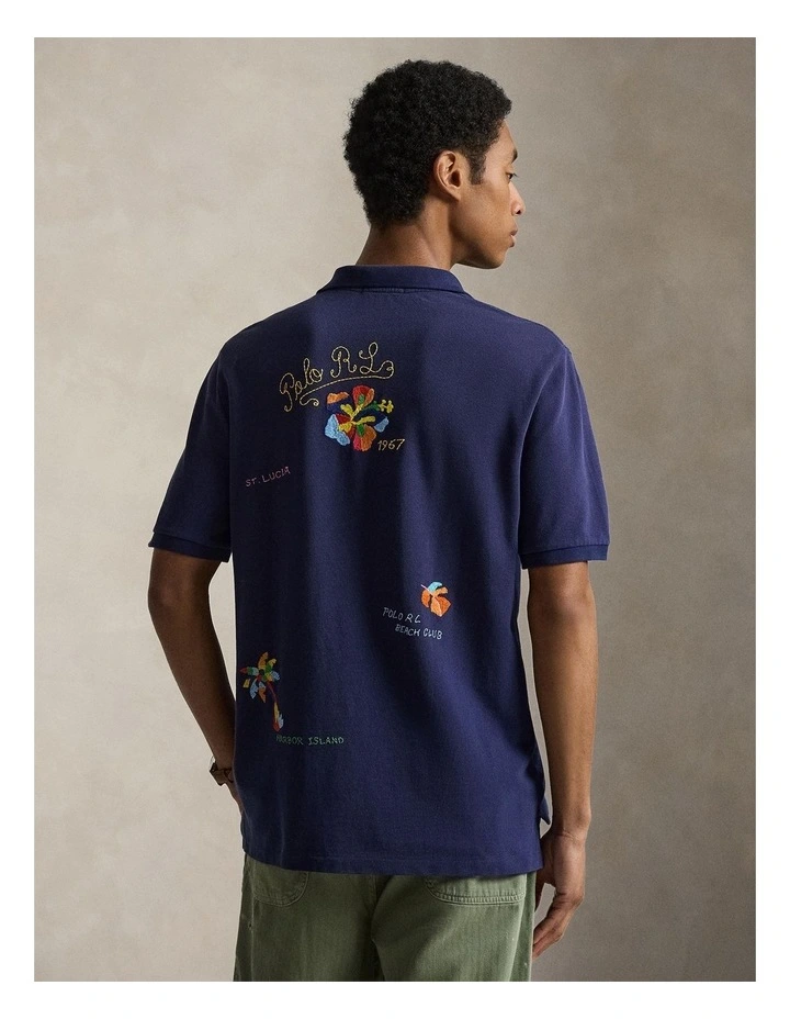 Classic Fit Peace Love Polo Shirt image 2