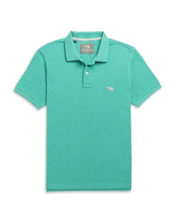 Sports Fit Polo in Turquoise image 1