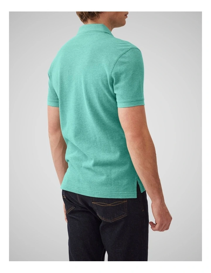 The Gunn Sports Fit Polo in Turquoise image 3
