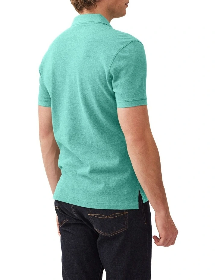 The Gunn Sports Fit Polo in Turquoise image 3