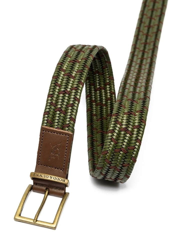Stratford Stretch Belt in Olive image 3