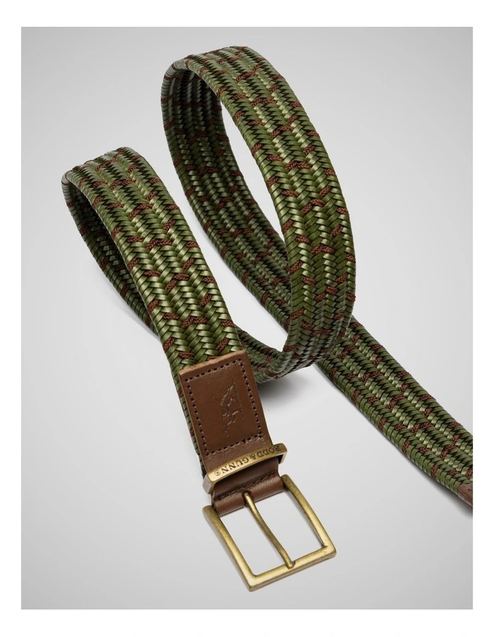Stratford Stretch Belt in Olive image 4