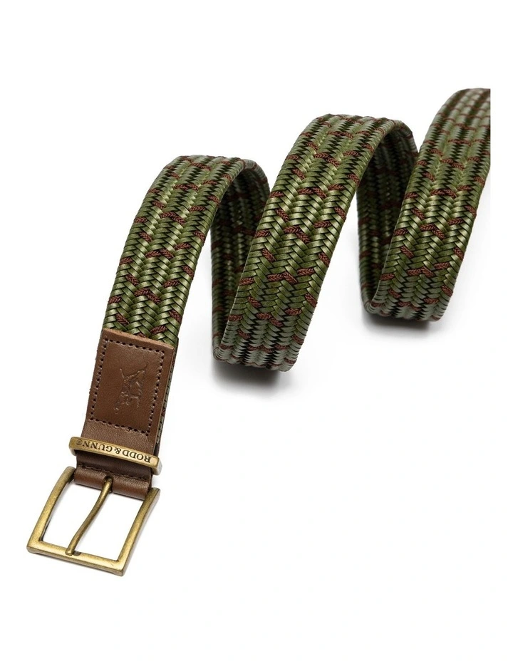Stratford Stretch Belt in Olive image 4