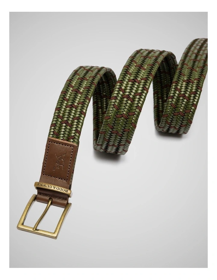 Stratford Stretch Belt in Olive image 5