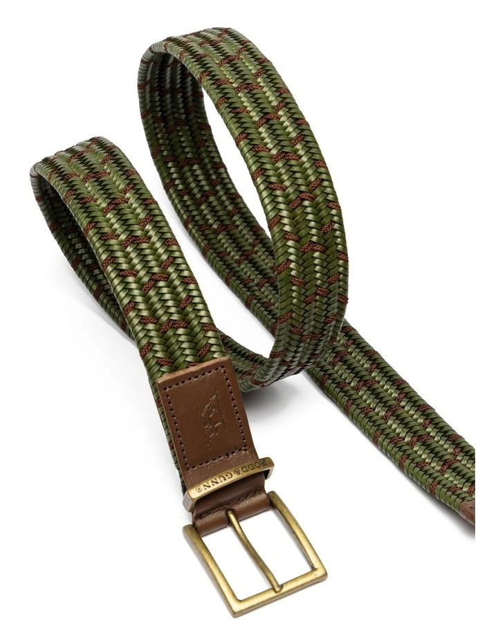 Stratford Stretch Belt in Olive image 5
