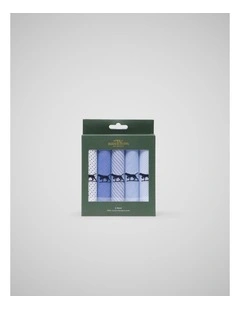 Gunner Handkerchief 5 Pk in Light Blue Mult