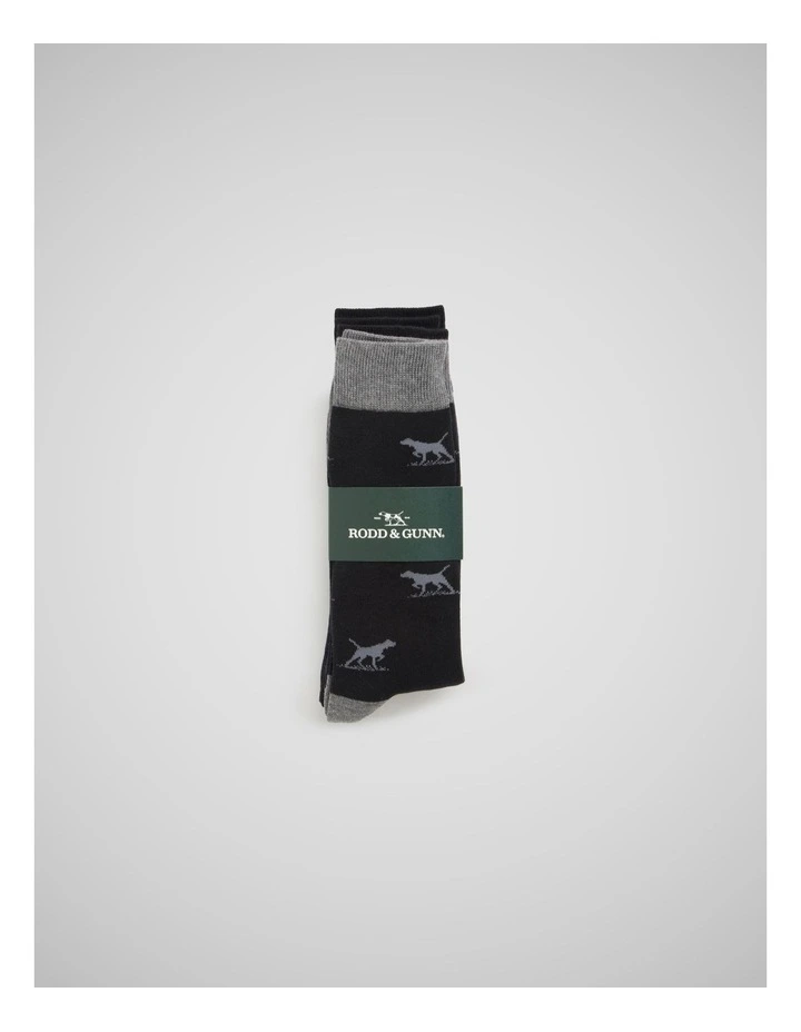 Dogs-A-Plenty Socks 3 Pack in Work Mult image 2