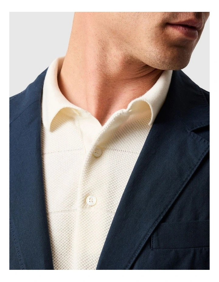 Blazer Jacket in Navy image 6