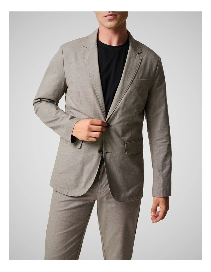 Blazer Jacket in Latte image 1
