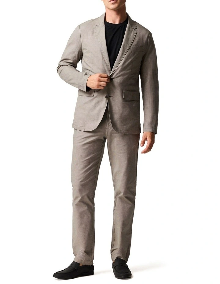 Gunn Blazer Jacket in Latte image 2