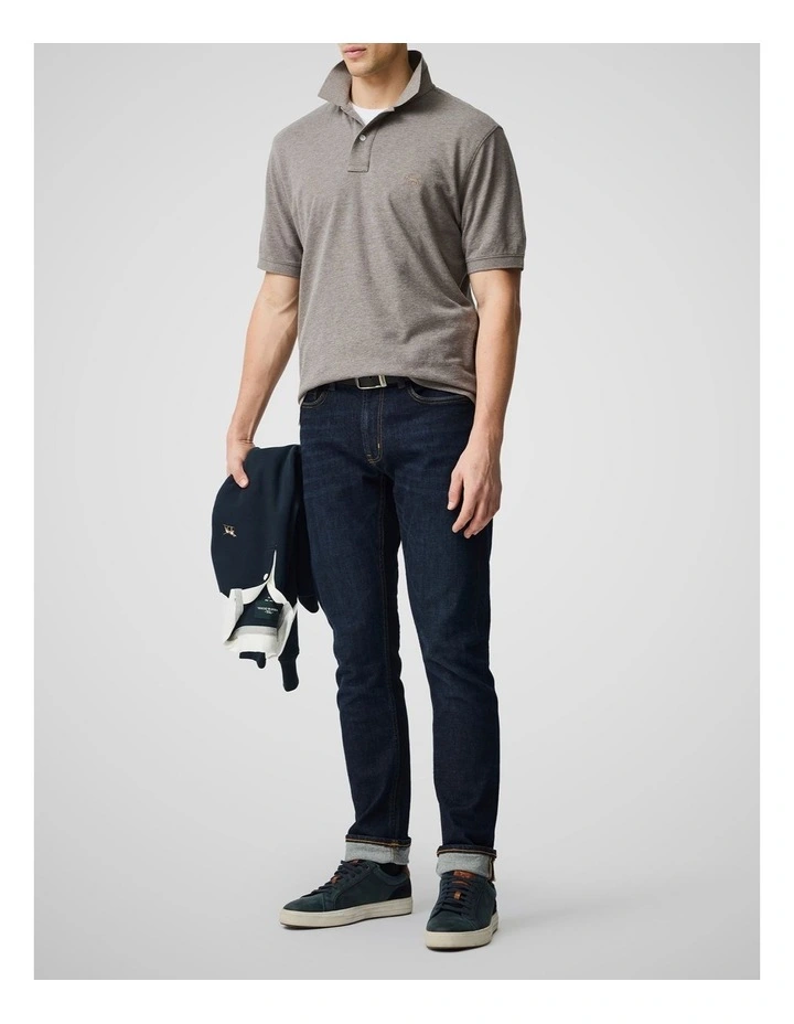 The Gunn Original Fit Polo in Mocha image 2
