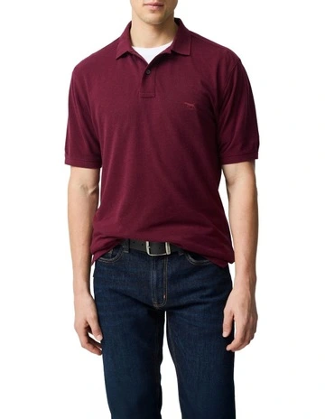The Gunn Original Fit Polo in Oxblood
