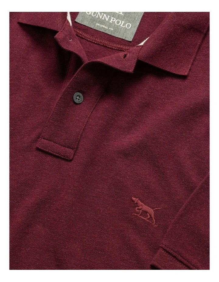 The Gunn Original Fit Polo in Oxblood image 5