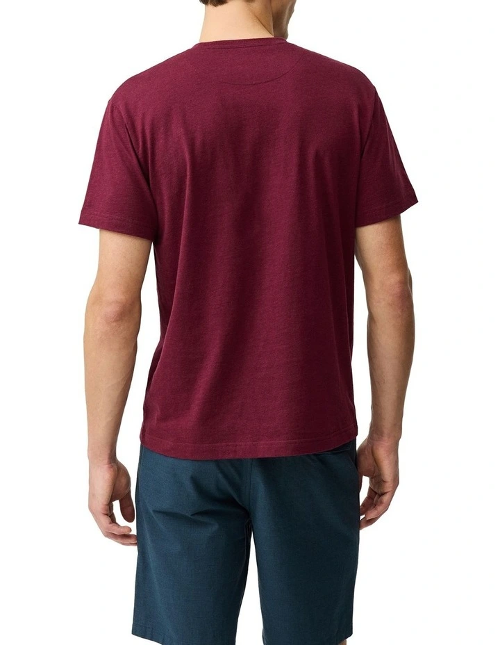 The Gunn Tee 2.0 in Oxblood image 3