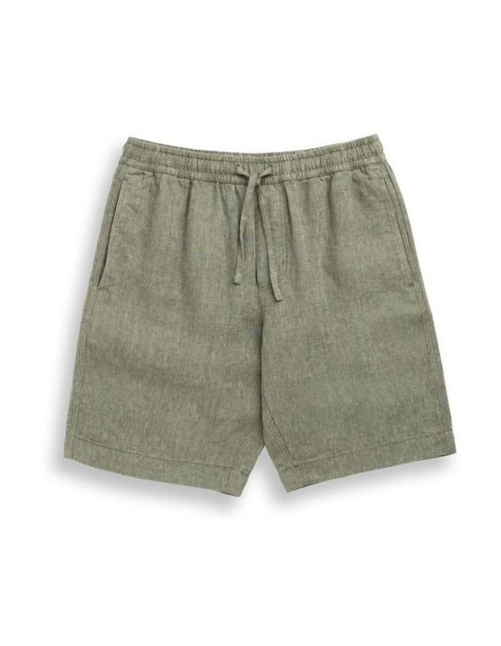 Linen Resort Short 9 Inch in Kelp image 5