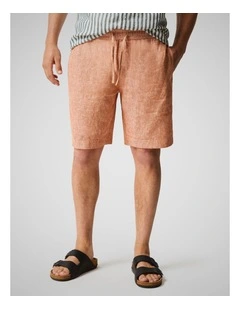 Linen 9 inch Resort Short in Yam