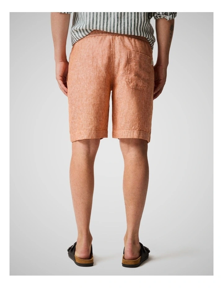 Linen 9 inch Resort Short in Yam image 3
