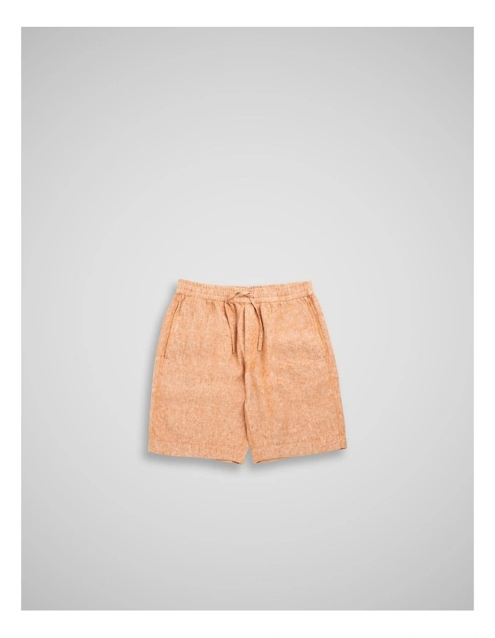 Linen 9 inch Resort Short in Yam image 4