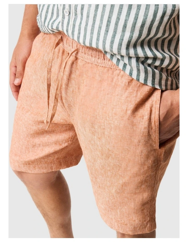 Linen 9 inch Resort Short in Yam image 6