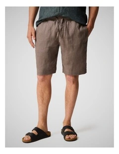 Linen 9 inch Resort Short in Driftwood