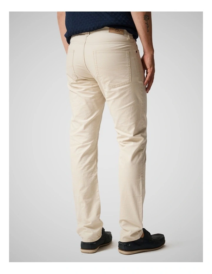 Gunn Straight Fit Jean Regular Leg in Beige image 3