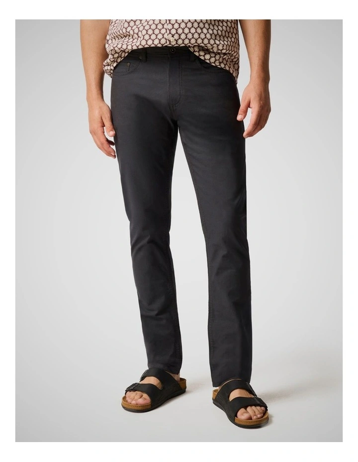 Straight Fit Jean in Bark image 1