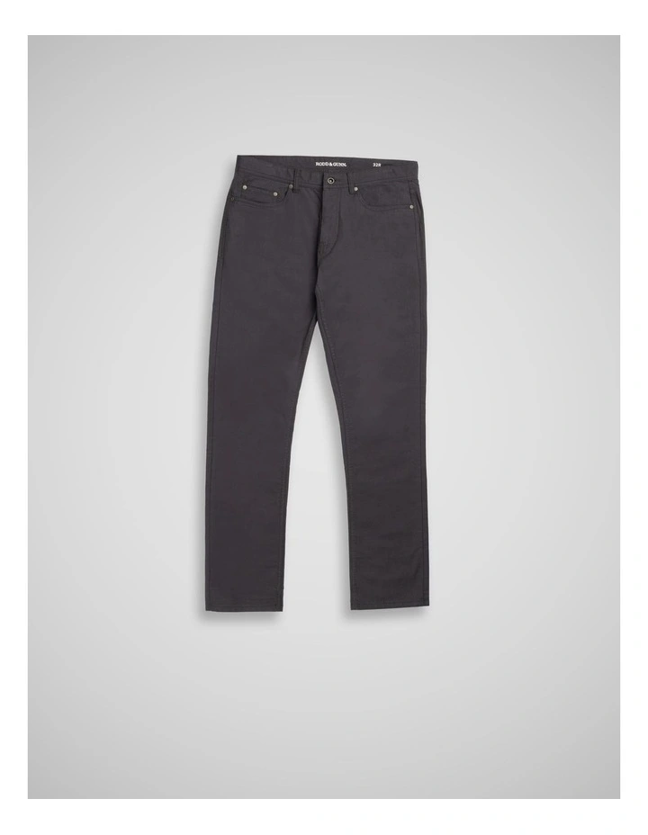 Straight Fit Jean in Bark image 4
