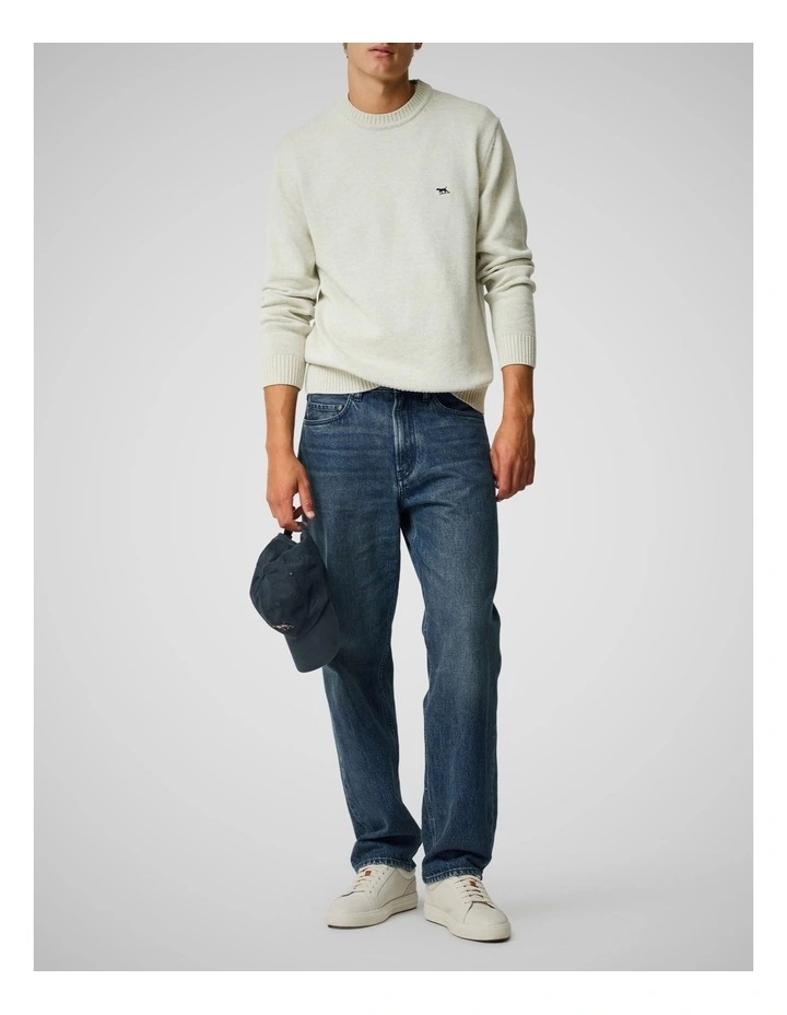 Dunearn Regular Leg Loose Fit Jeans in Washed Indigo image 2