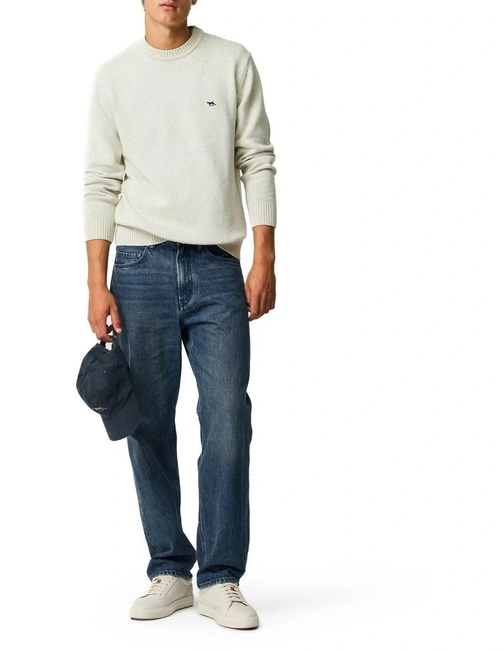 Dunearn Regular Leg Loose Fit Jeans in Washed Indigo image 2