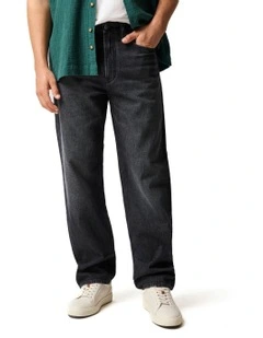 Woodbine Loose Fit Jean Regular Leg in Charcoal