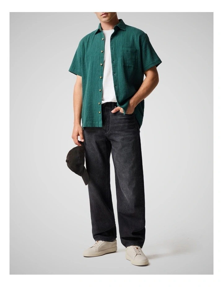 Woodbine Loose Fit Jean Regular Leg in Charcoal image 2