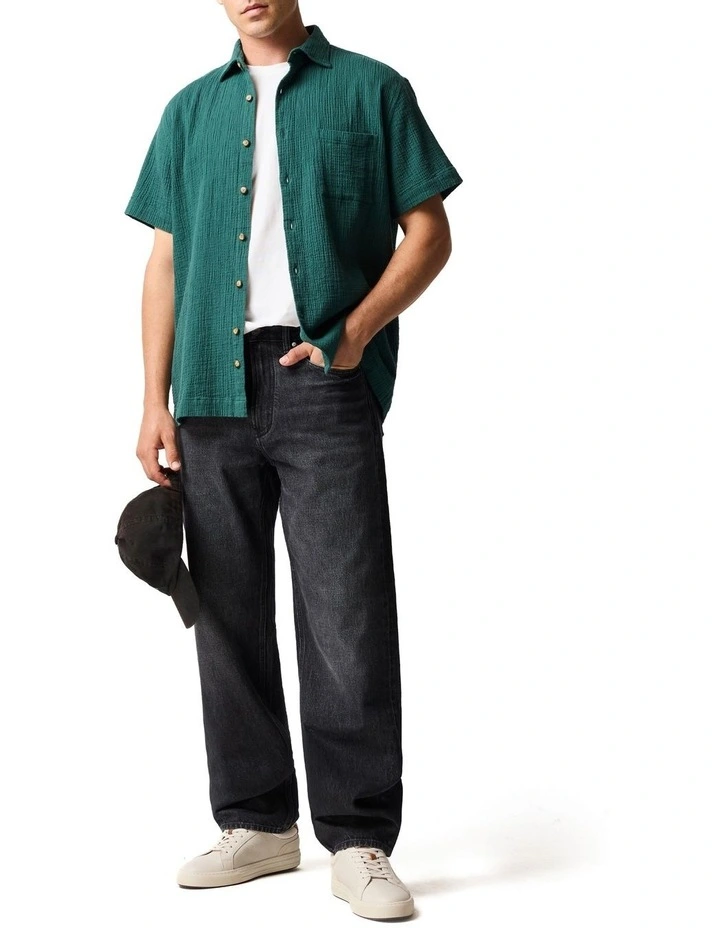 Woodbine Loose Fit Jean Regular Leg in Charcoal image 2