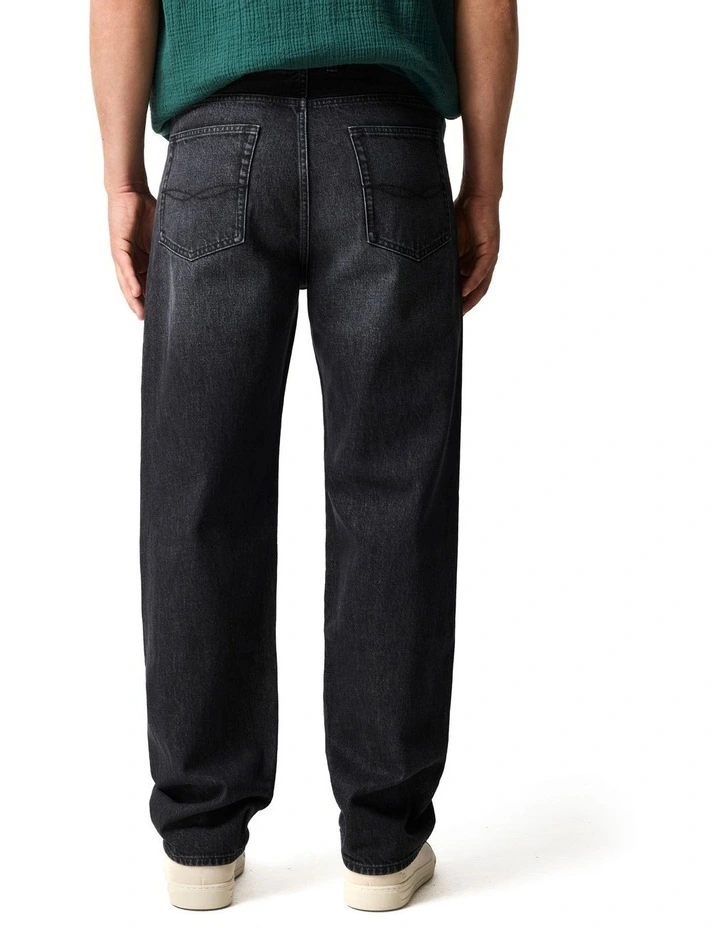 Woodbine Loose Fit Jean Regular Leg in Charcoal image 3