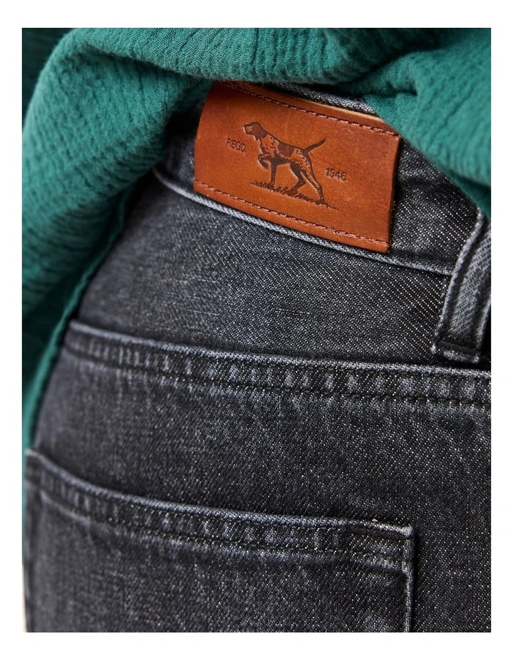 Woodbine Loose Fit Jean Regular Leg in Charcoal image 4