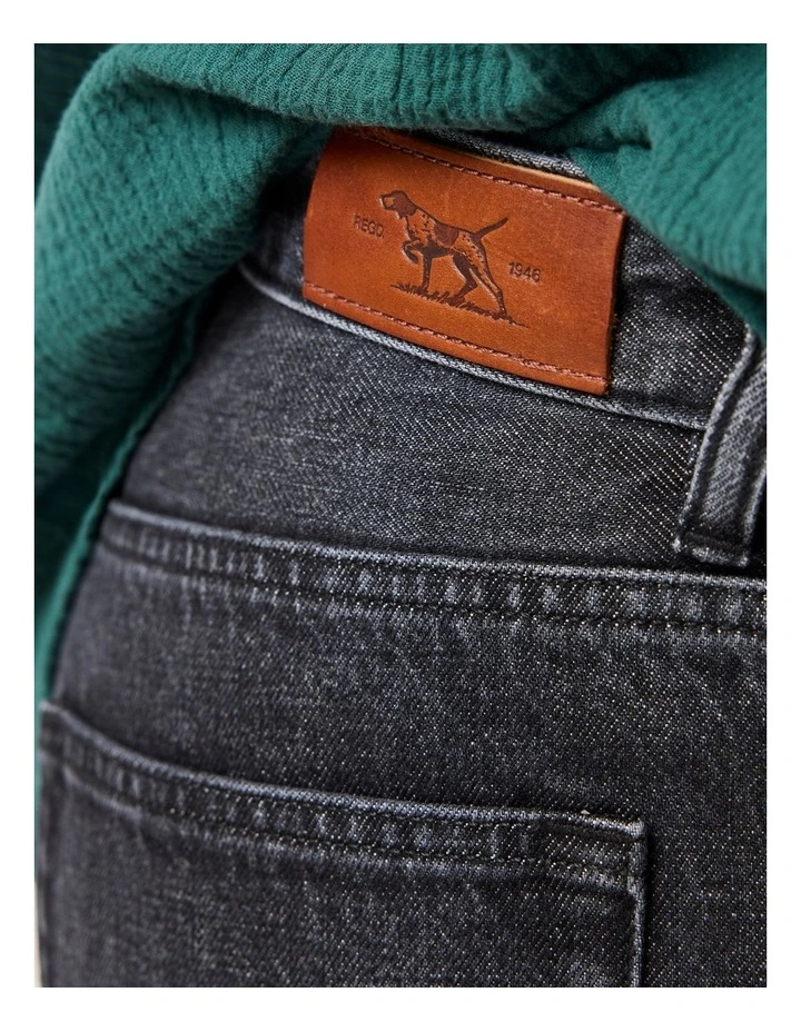 Woodbine Loose Fit Jean Regular Leg in Charcoal image 4