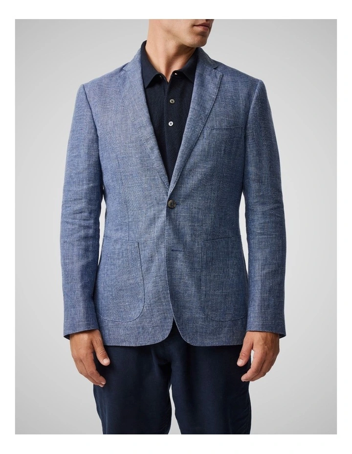 The Cascades Sports Fit Jacket in Marina image 1